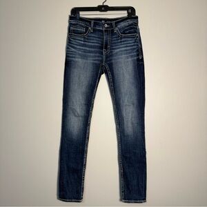 BKE The Buckle Men’s Alec Skinny Jeans Dark and Light Wash 30x32 Like New